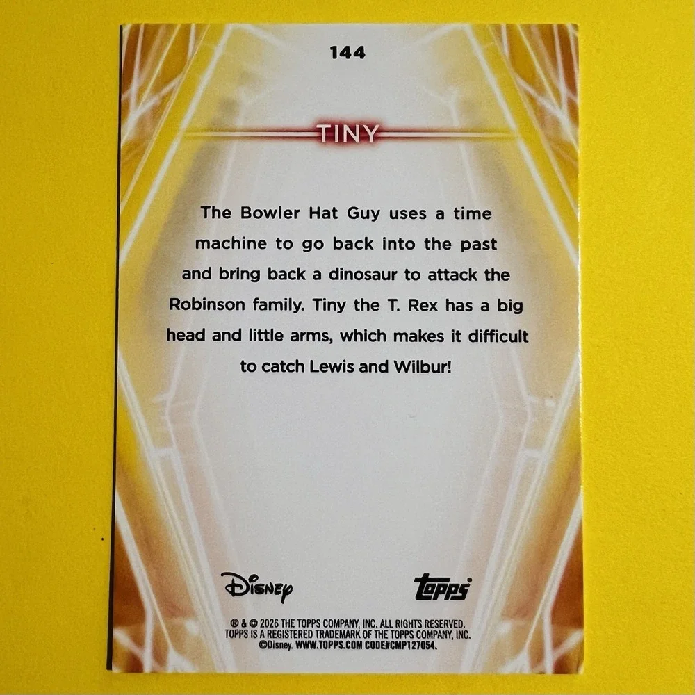 2026 Topps Chrome Disney Neon‎ Tiny #144 Base Insert Card